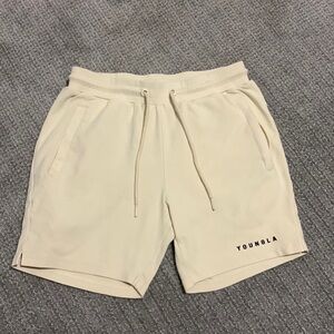 Youngla 118 The Perfect Shorts - Off-White, Small, 6” inseam